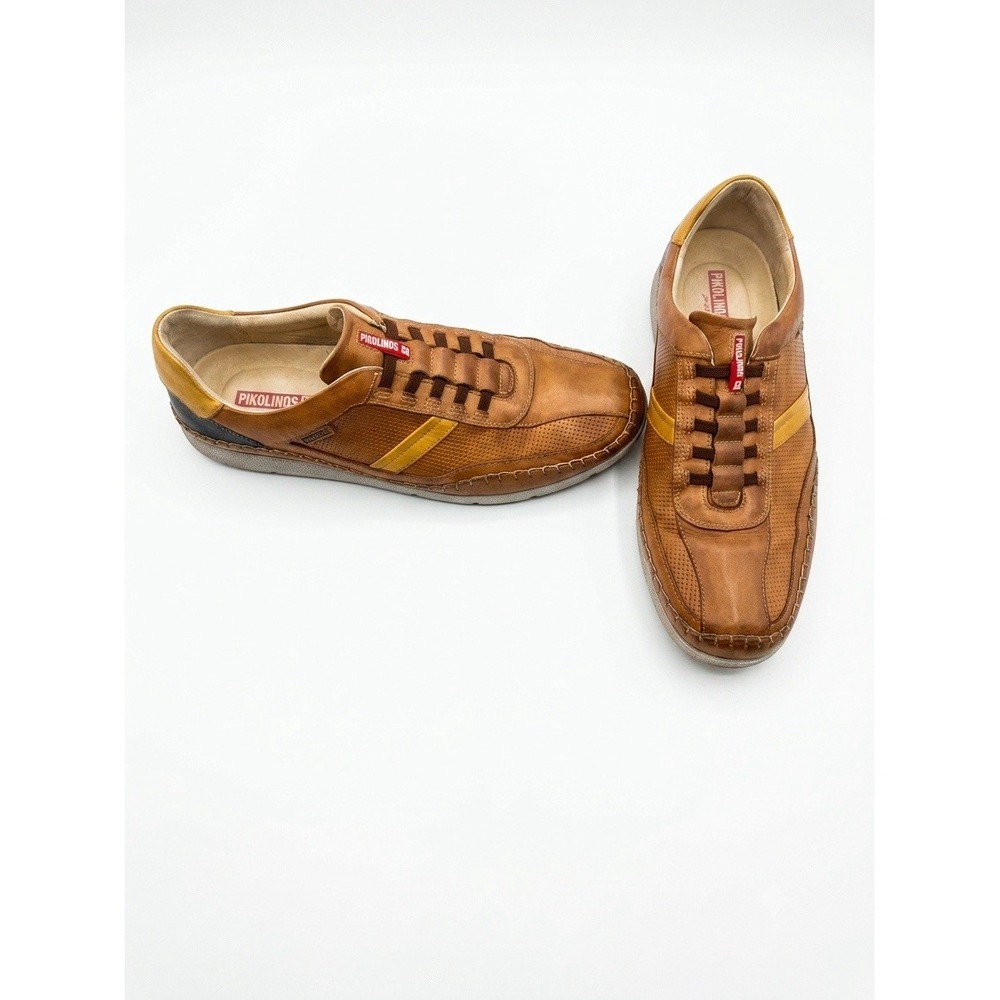 Men Pikolinos Fuencarral Shoes Men Brown Size 45(12) Casual Leather M4U-6046C1